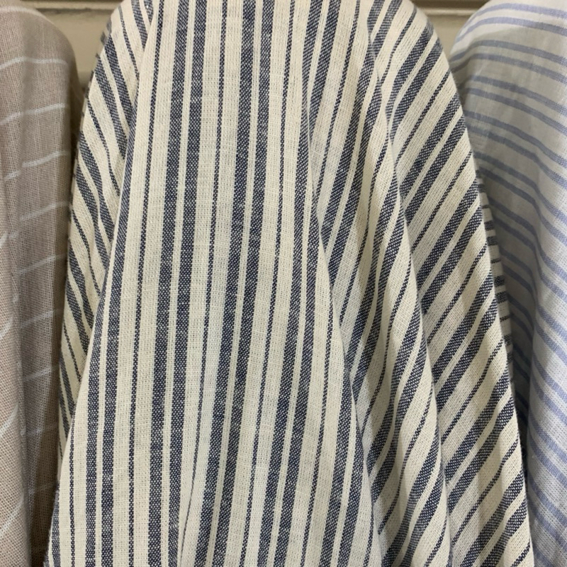 Kain cotton linen - Bahan Kain katun linen premium - Kain linen motif  - Kain katun motif - Kain kat