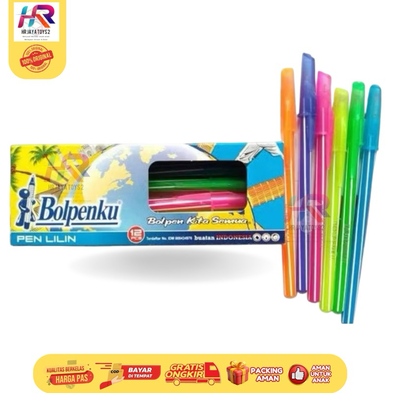 

Bolpen Spiral / Bolpoin Ulir – Merk Bolpenku (Isi 12 pcs)
