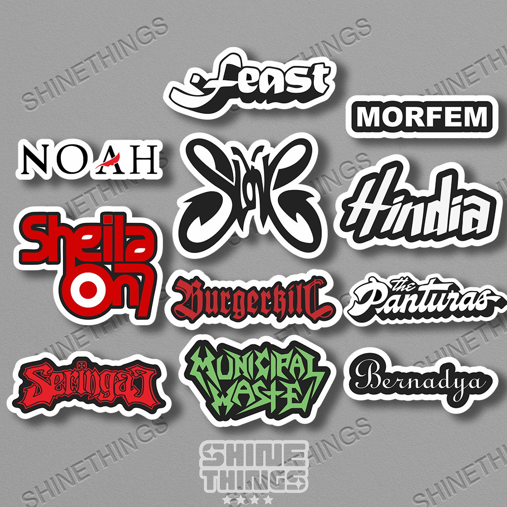 

Stiker Graftac band Hindia bernadya || stiker band indie aesthetic