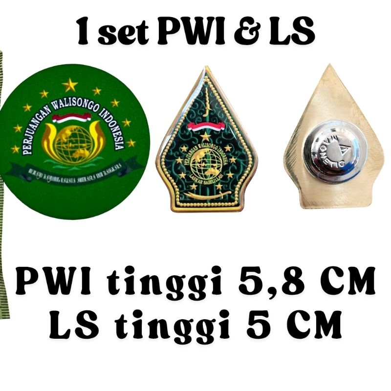 1 SET PIN LS 5 CM MAGNET DAN BROS PWI 5,8 CM