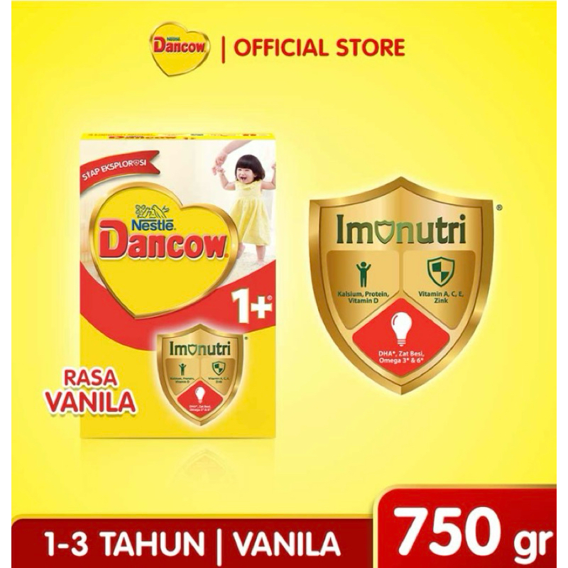 

Dancow 1+ Susu Bubuk Protectus Probio Madu & Vanila 750g