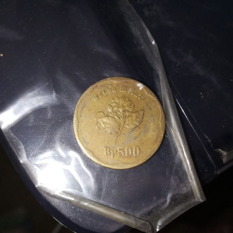 koin 500 perak bunga melati tahun 1992