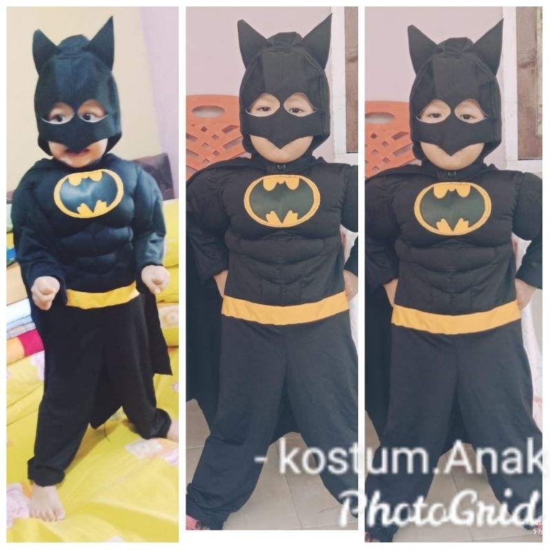 kostum batman/baju batman/kostum anak/kostum superhoro/kostum superhero anak/kostum superhero batman