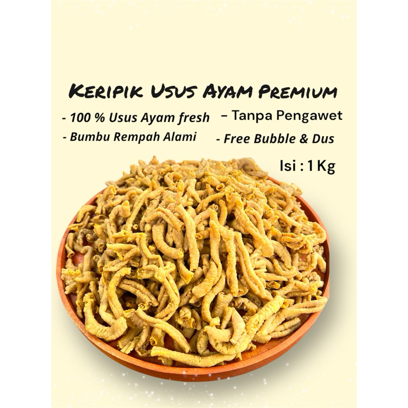 

Keripik Usus Ayam Crispy SUPER PREMIUM 1 Kg