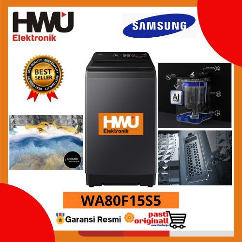 PROMO>>>SAMSUNG WA80F15S5 TOP LOADING WASHER 15 KG AI WASH WA80F15S5CSE