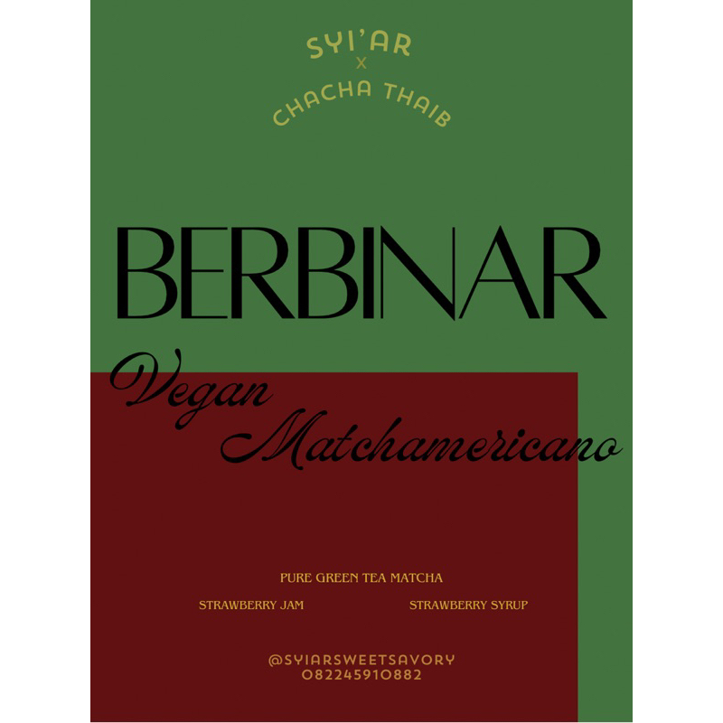 

Vegan Berbinar MatchaMericano - TIDAK MENGANDUNG KOPI