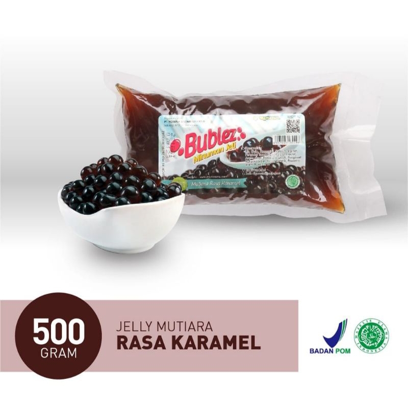 

Bublez Jelly Mutiara Rasa Caramel dan Cocopandan - Topping Minuman Bublez