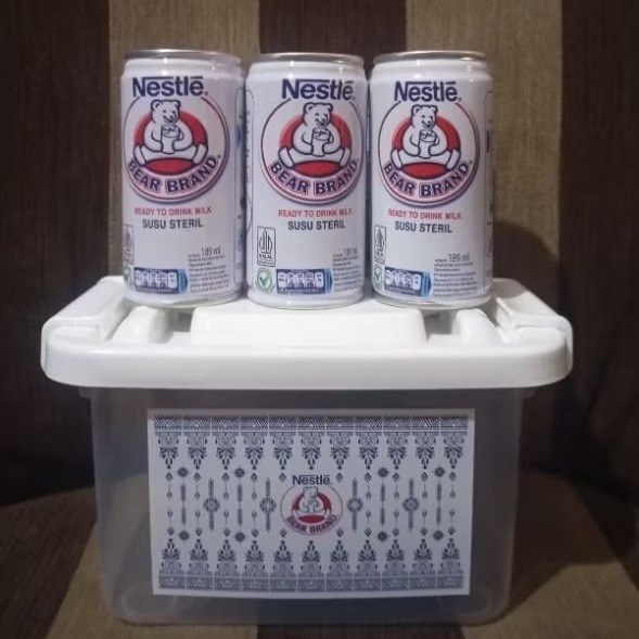 

BEAR BRAND Susu Kaleng Susu Beruang Susu Steril 189ml | Gratis Container Tempat Penyimpanan Barang| Susu Untuk Meningkatkan Daya Tahan Tubuh