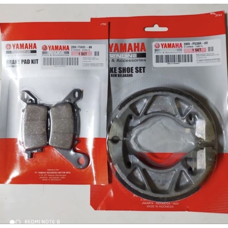KAMPAS REM DEPAN BELAKANG YAMAHA MIO M3/MIO Z/MIO GT 125 ORI-YGP