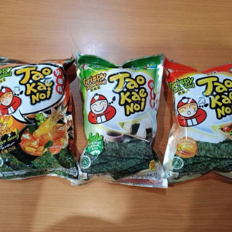 

Cemilan Makanan Ringan Tao Kae Noi Nori Rumput Laut Tom Yum 32 gr