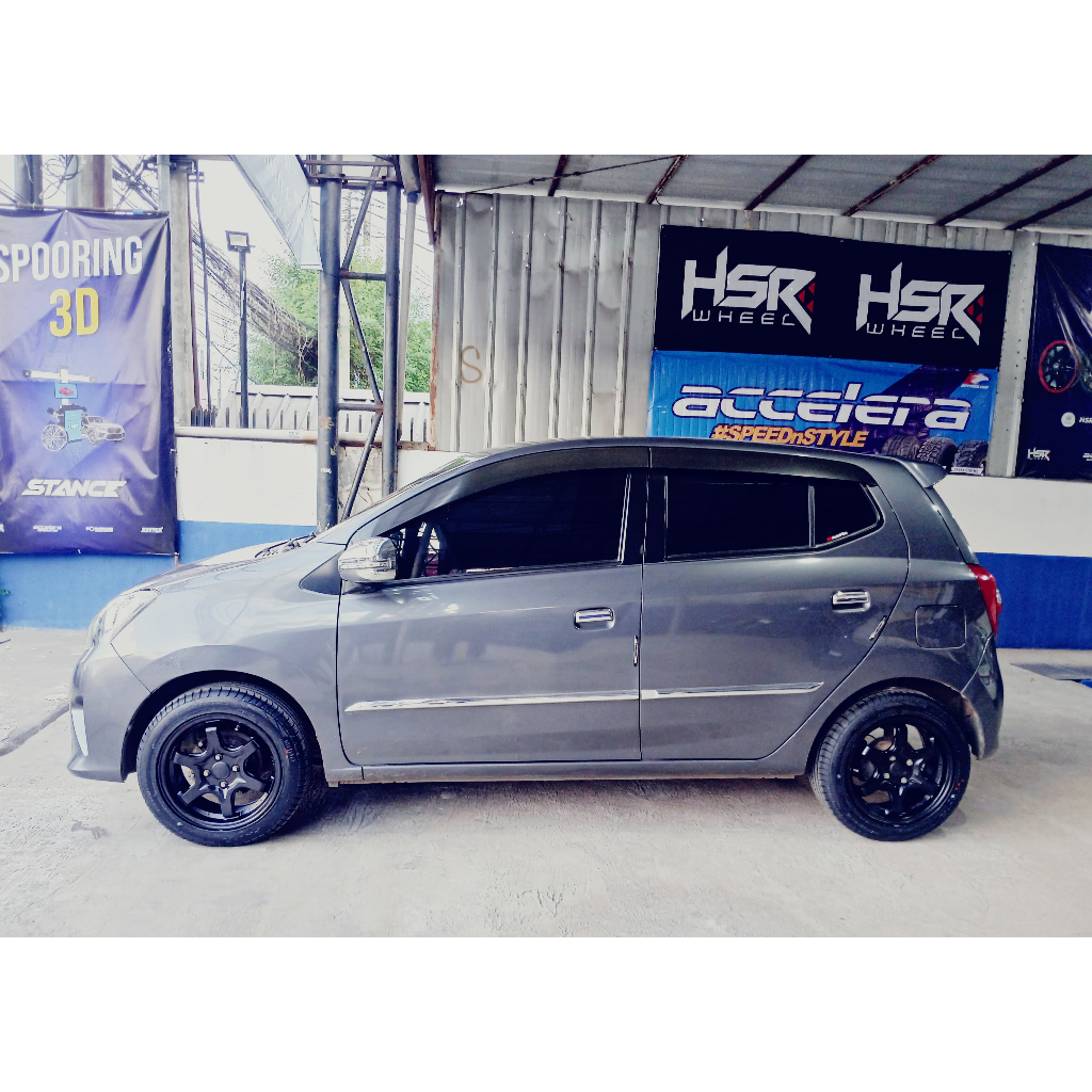 PAKET VELG PLUS BAN ACCELERA 185 55 R15 UNTUK MOBIL AYLA USE VELG HSR STY RING 15