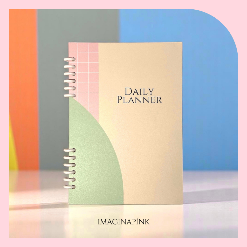 

Daily Planner A5 - Aesthetic Pastel Journal Harian - Buku Catatan Agenda Harian untuk 3 Bulan (DAILY-2)