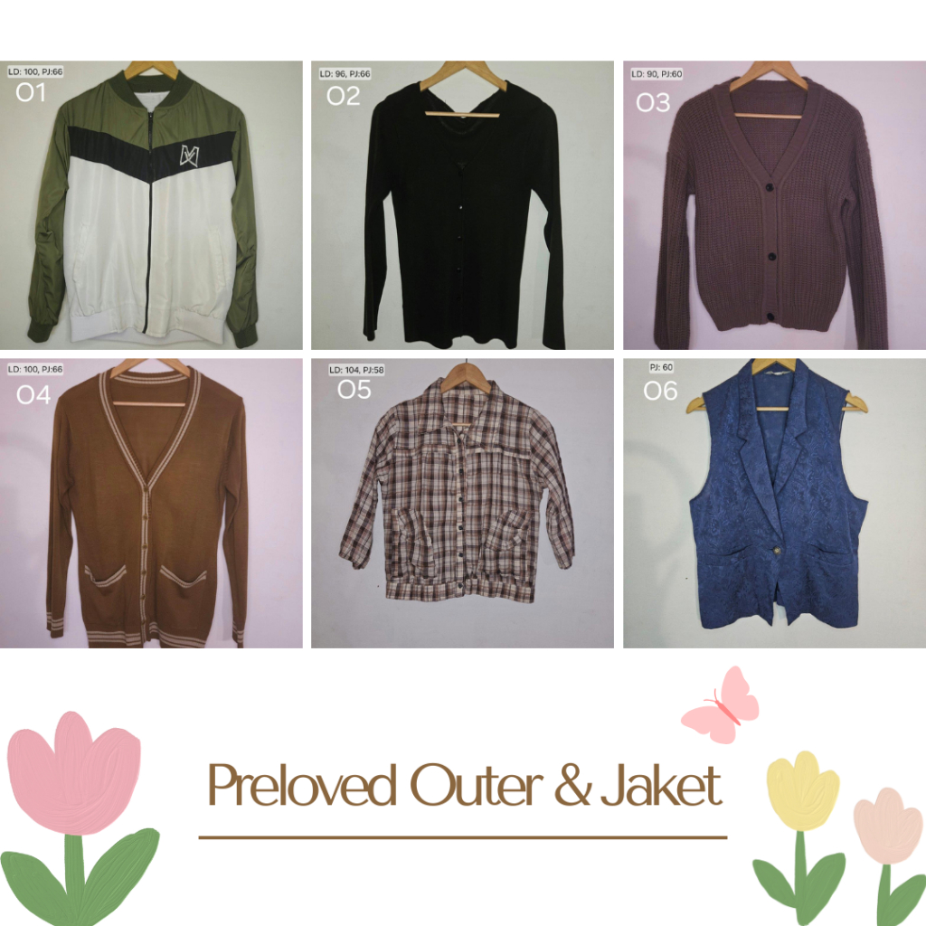 PRELOVED SWEATER CARDIGAN JAKET OUTER VEST