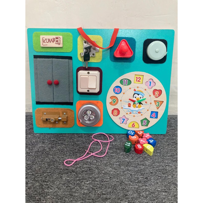 Preloved Busy board kumbo toys / prelove mainan anak
