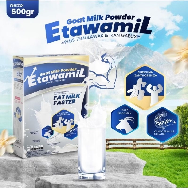 

Etawamil Weight Gain - Susu Penambah Berat Badan & Nafsu Makan - 500Gram Susu Gemuk