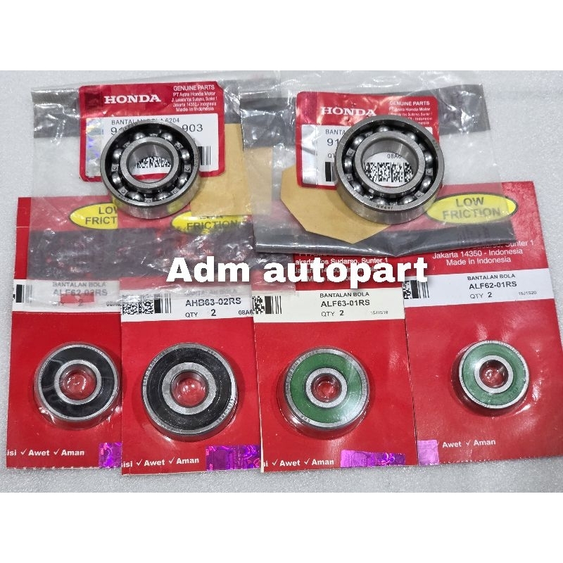 BEARING RASIO GEAR BOX GARDAN SET 6PCH VARIO 150 LED OLD (2015-2017) VARIO 150 NEW (2018-2022)