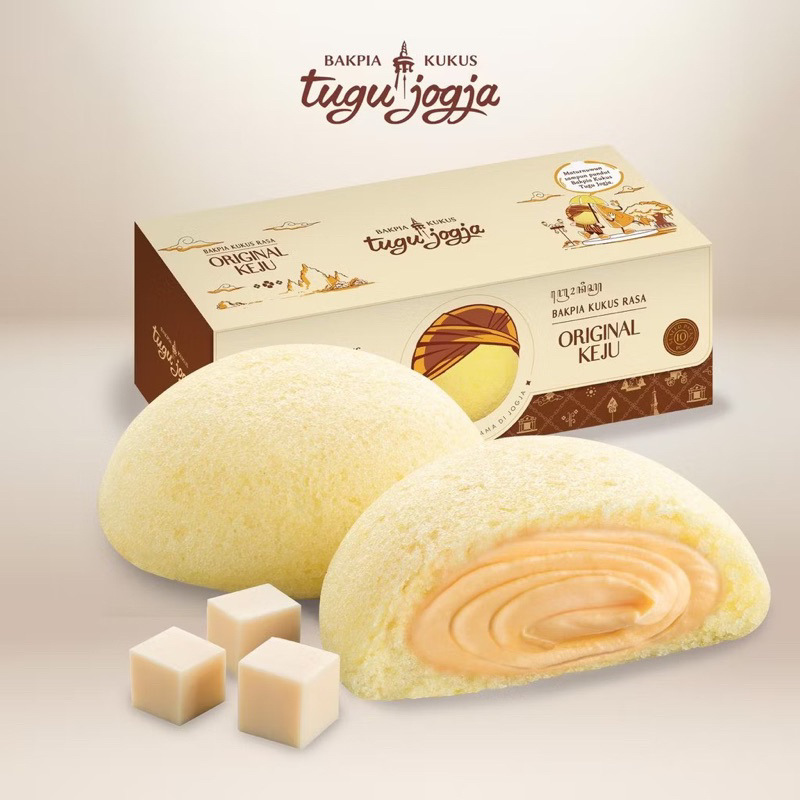 

Bakpia Kukus Tugu Jogja Original Keju - Travel Pack
