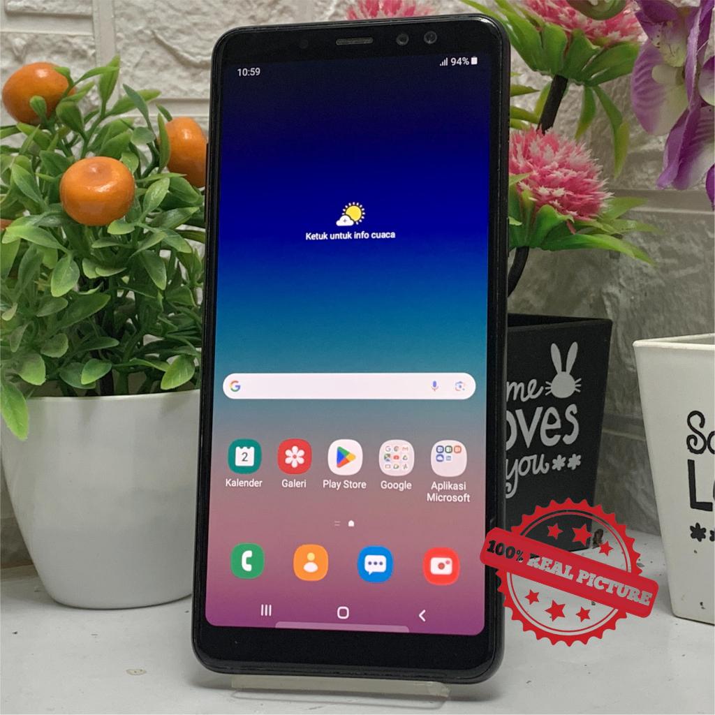 Samsung A8 Plus 2018 6/64GB Hitam Bekas Second Original