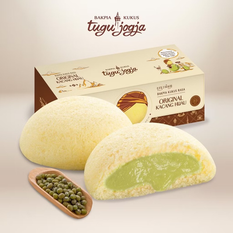 

Bakpia Kukus Tugu Jogja Original Kacang Hijau - Travel Pack isi 10 pcs