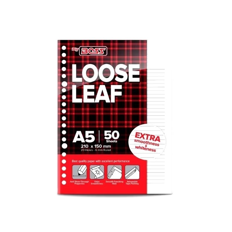 

Isi binder A5 bergaris isi 50lembar