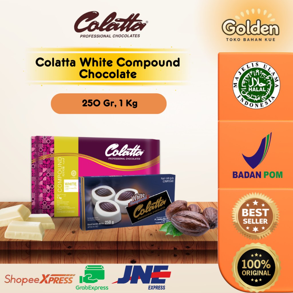

Colatta White Compound Chocolate / Coklat Putih Colatta 250 gr, 1 Kg