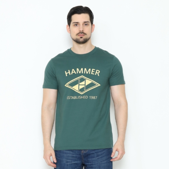 Hammer Men Graphic T-Shirt C1TI093G1 I Kaos Graphic Lengan Pendek Hijau