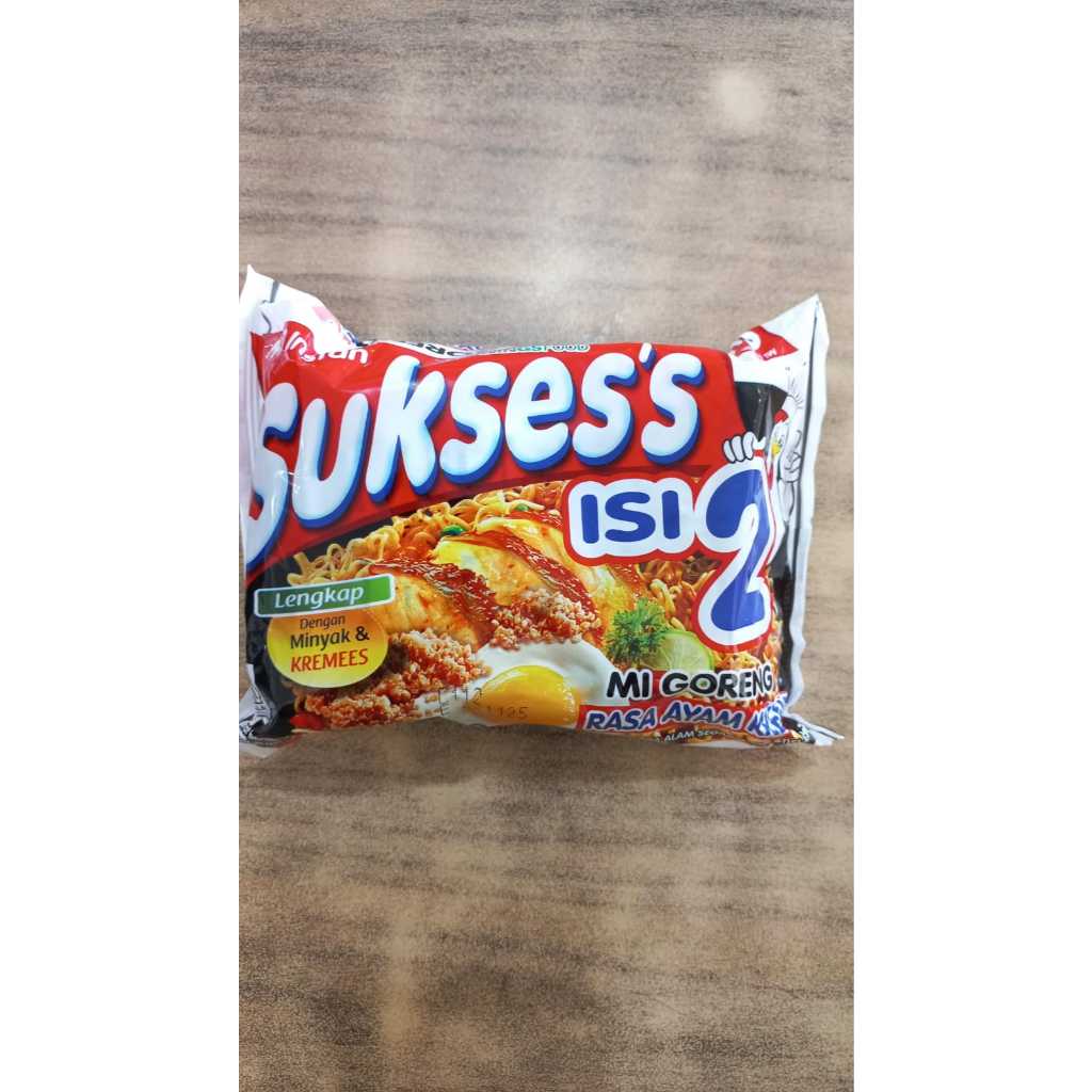 

SUKSES MIE GORENG RASA AYAM KREMES/ SUKSESS MI GORENG 133GR/ MIE ISI 2