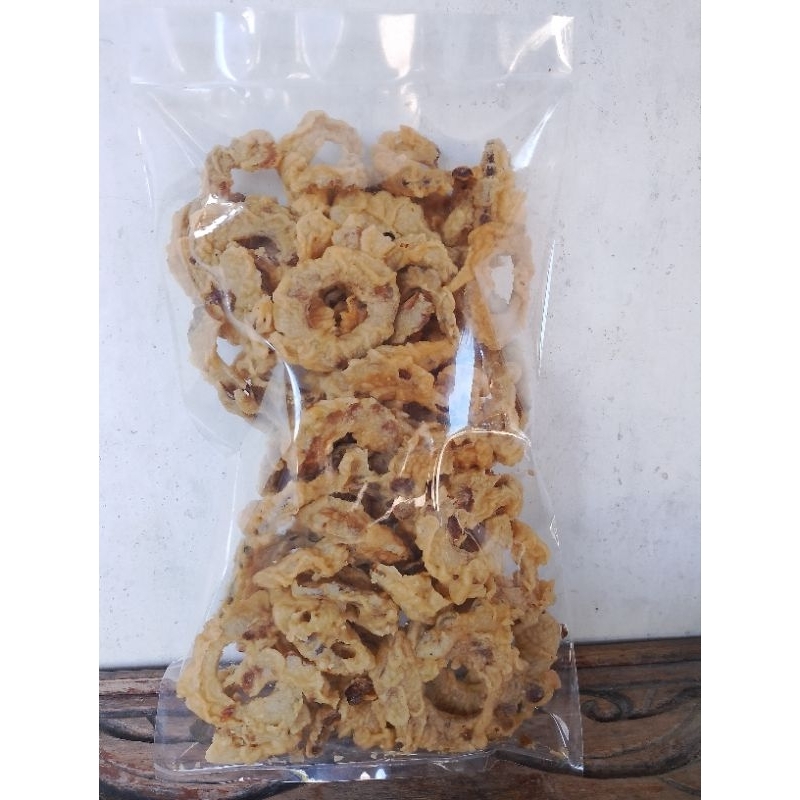 

keripik pare kemasan 250gr gurih renyah dan enak