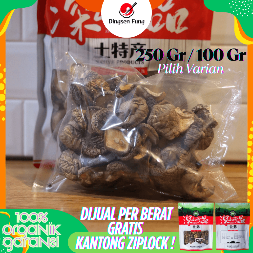 

Jamur kering Premium Yang Tebal&Kenyal Shitake Hioko Dried Xiang Gu Bahan Mentah Makanan Curah