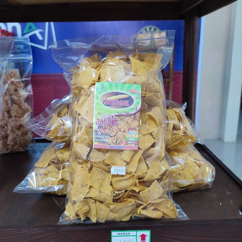 

Tortila Jagung Renyah Gurih BENOK – Snack Jagung Mentah 250g