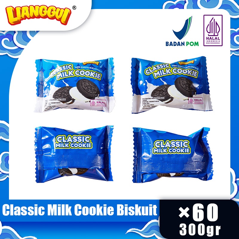 

Lianggui Classic Milk Cookies Biscuits Halal Snack Cemilan Penunda Lapa Cocok untuk Semua Umur