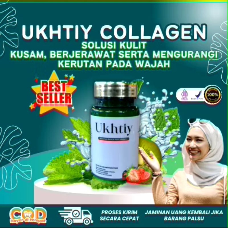 

BISA COD Ukhtiy Collagen Drink Minuman Kolagen Pemutih Badan Dan Mencerahkan Kulit Alami Original HALAL & BPOM
