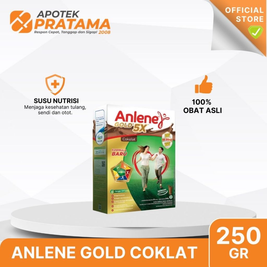 

ANLENE GOLD PLUS COKLAT 250GR