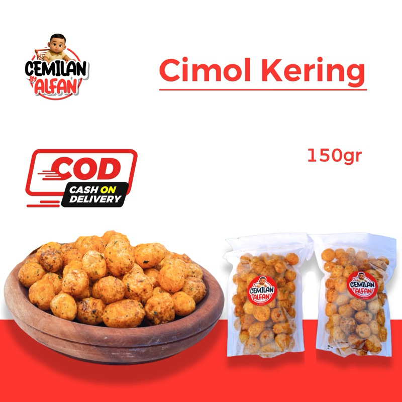 

[CEMILAN BY ALFAN]Cimol Bulat Pedas Daun Jeruk 150gr/Cemilan Makanan Ringan