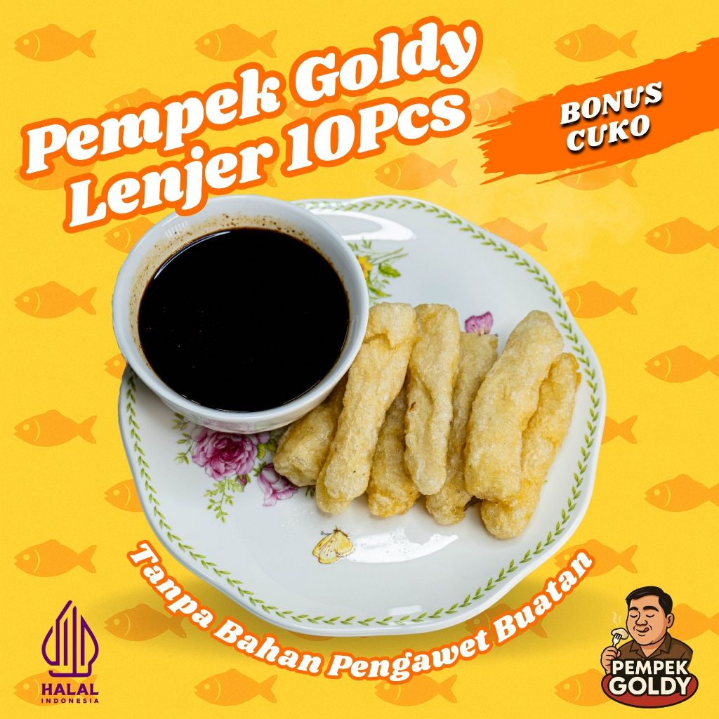 

Pempek Palembang Goldy Lenjer 10pcs