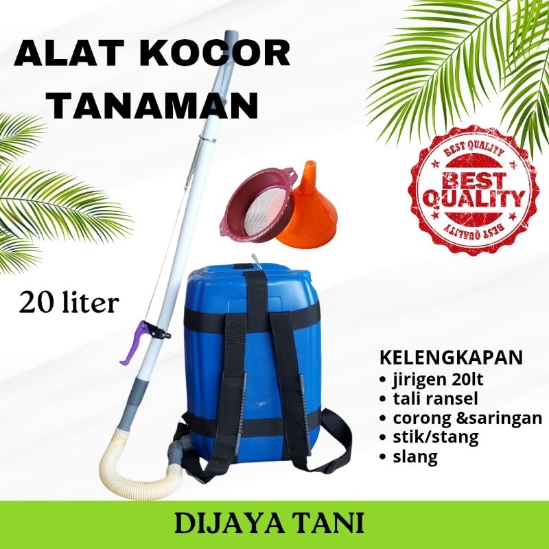 Kocor Tanaman Liter Alat Kocor Tanaman 20 Liter dari Jerigen Tebal dengan Pengatur Debit Air untuk P