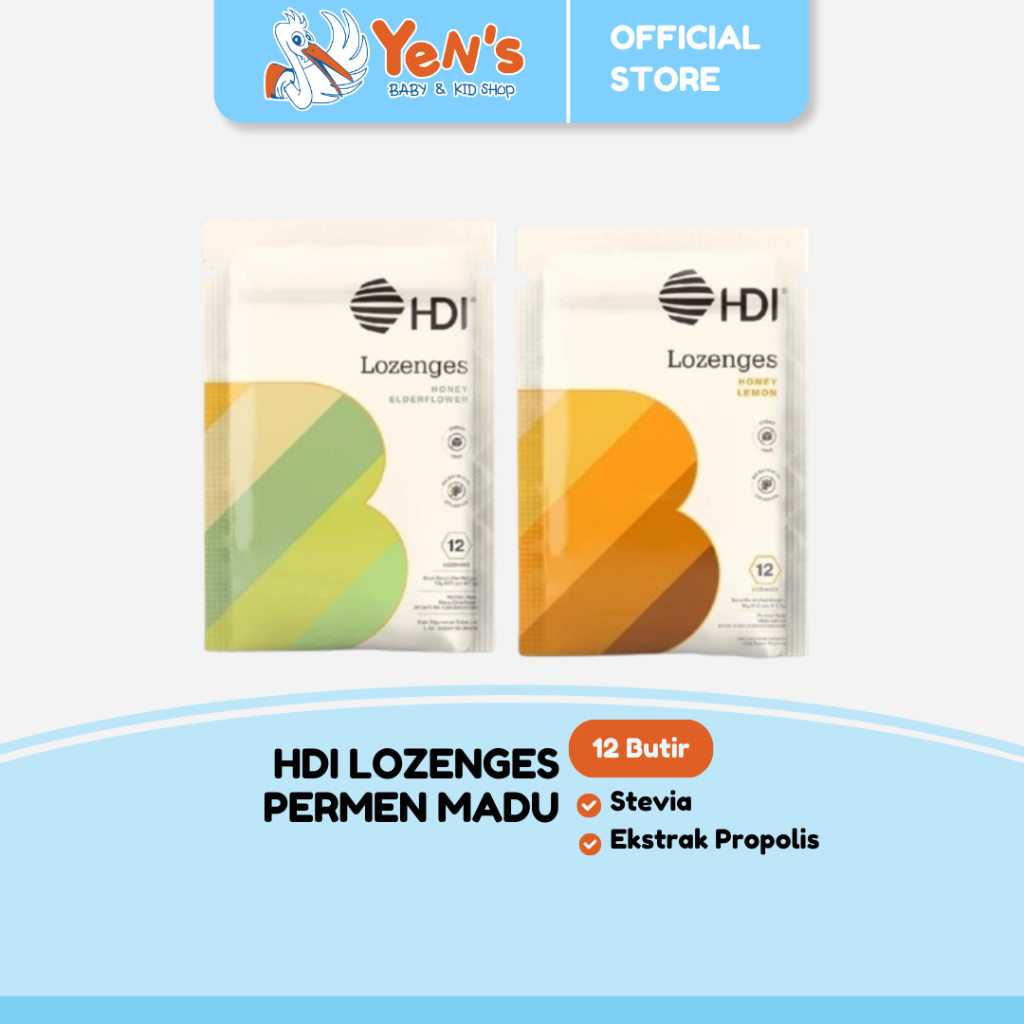 

HDI Lozenges Permen Madu Honey Elderflower / Honey Lemon (Isi 12 Butir)