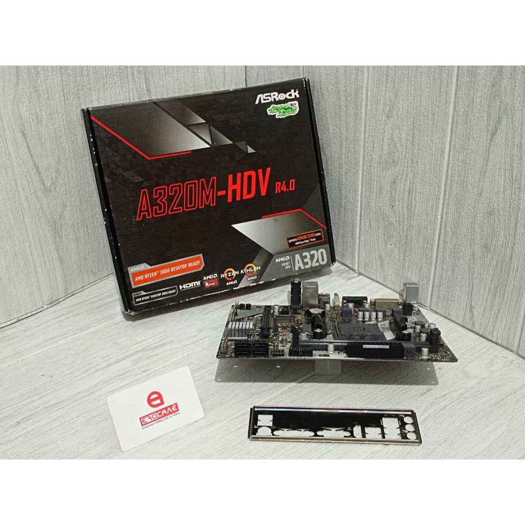 Mobo AMD A320 AM4 ASRock A320M HDV R4.0 support Ryzen 3000