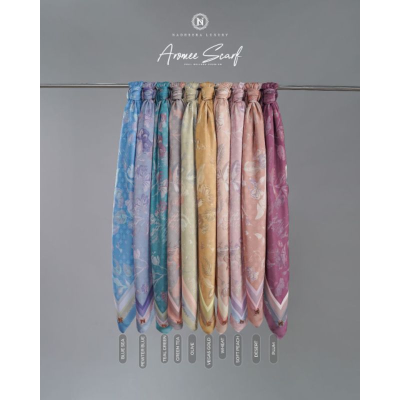 kerudung segi4 Aromee original by Nadheera