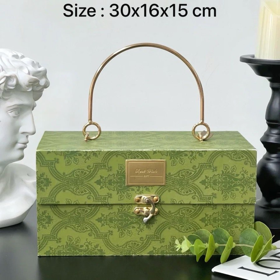 

READY kotak hampers idul fitri lebaran kotak cookies kue kering box brownies - GG metal handle
