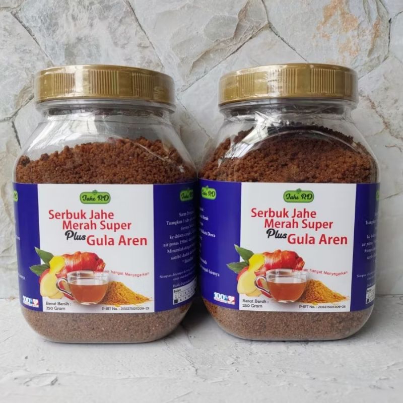 

Serbuk Bubuk Jahe Merah Super Gula Aren 250g