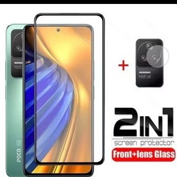Tempered Glass + Camera Xiaomi Poco F3/ F4 Full Cover