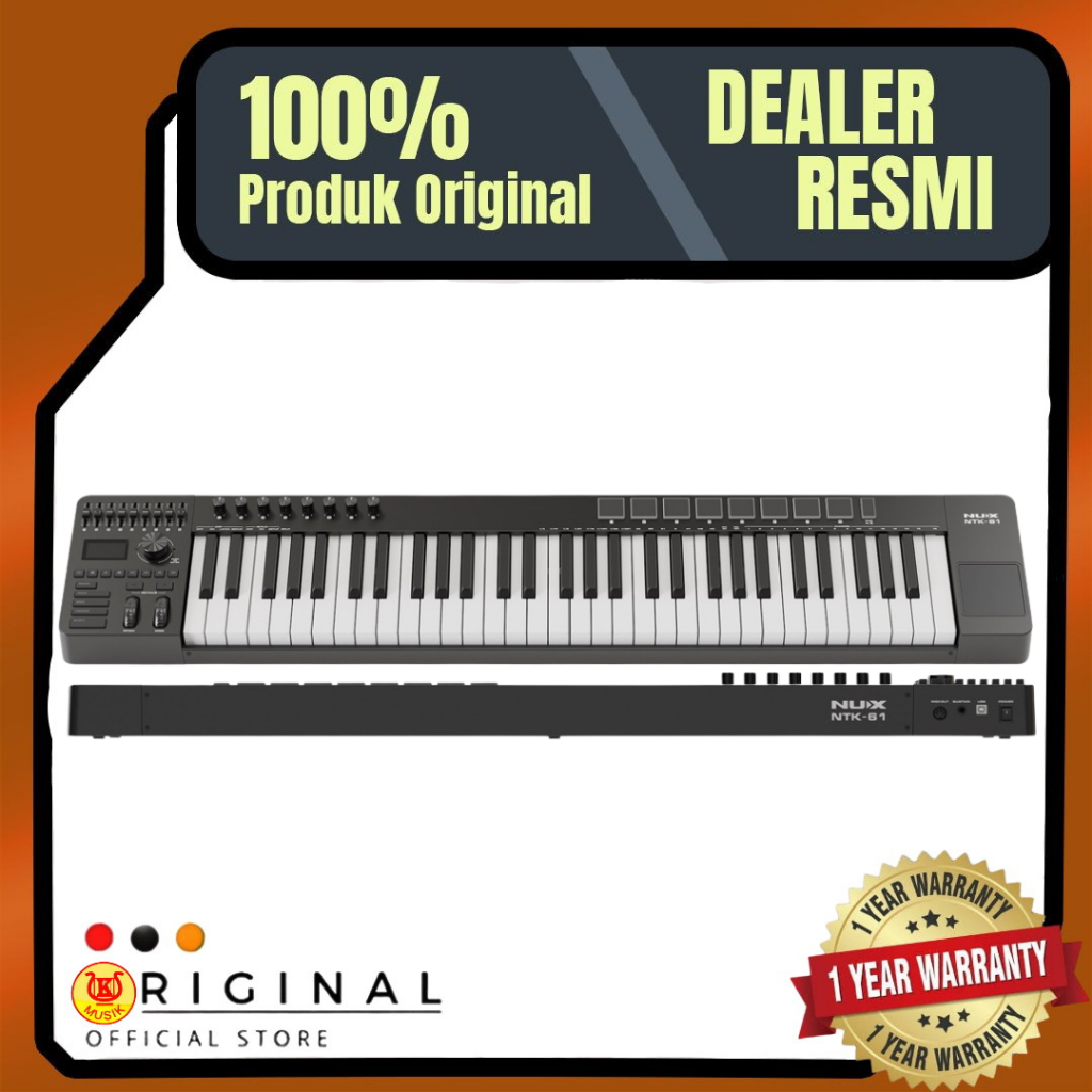 Nux NTK61 Midi Keyboard Controller 61-Keys