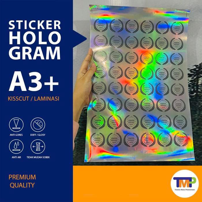 

Cetak Sticker Hologram Custom A3 Kiss Cut | Printing Stiker Waterproof Label Tempel Anti Air