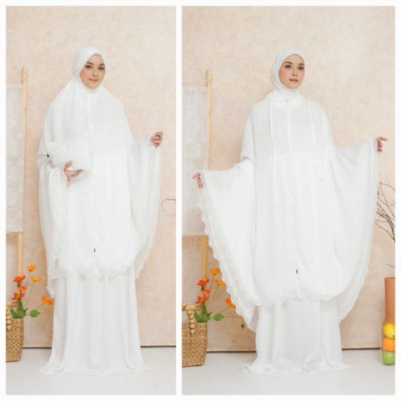 Mukena Santorini Silky 2in1 Mukena Santorini Premium