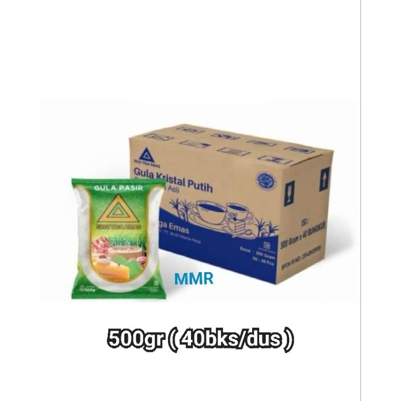 

GULA PASIR SEGITIGA EMAS 40x500gr (PROMO HEMAT)