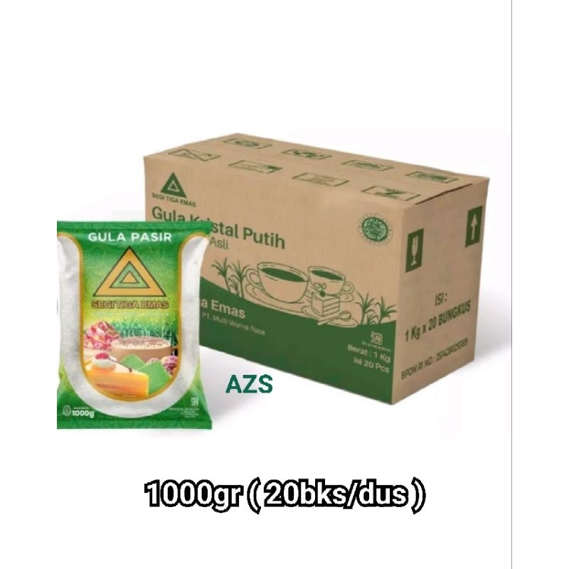 

Gula Pasir Cap Segitiga Emas 20x1000gr (Promo Hemat)