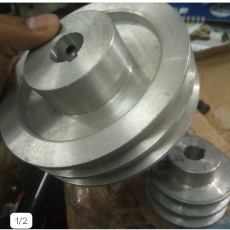Pulley A2 5 inch as 25,4 mm ( 1inch ) Puli aluminium