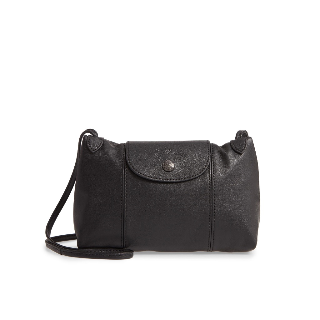 LC Le Pliage Cuir Crossbody tas selempang kulit wanita