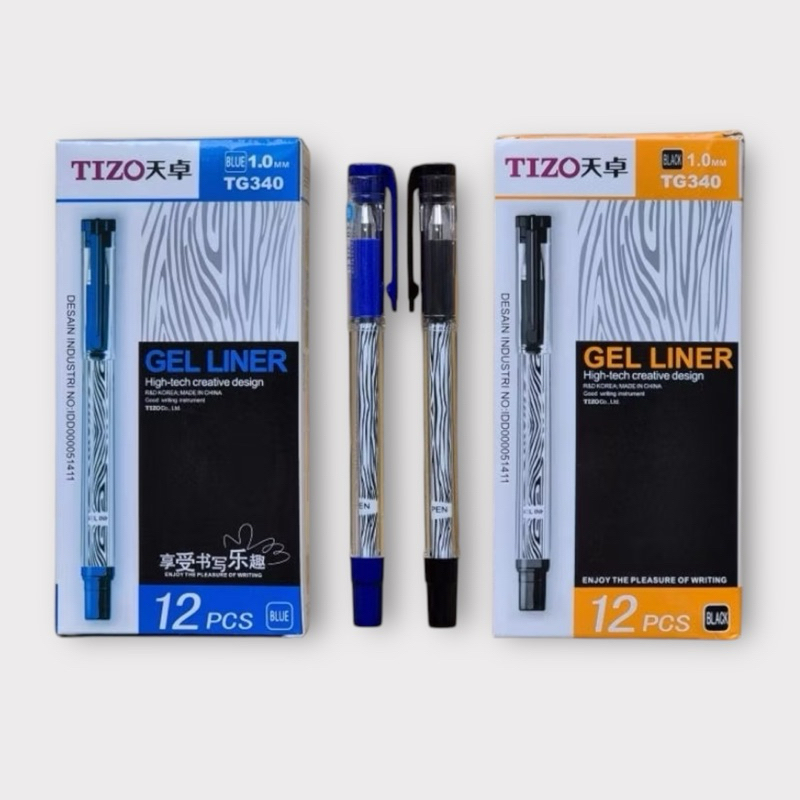 

TIZO PEN GEL TG-340 1.0MM | PEN TTD [1 LS = 12 PCS]